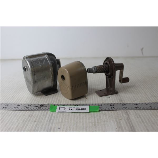 (2) Metal Pencil Sharpeners