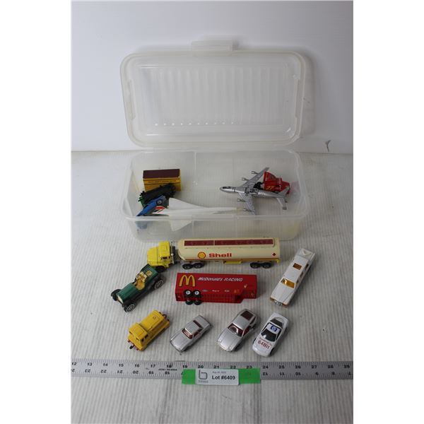 Assorted Toy Cars and Trucks