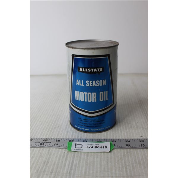 All State All Season Motor Oil 1 Pint Can (Full)