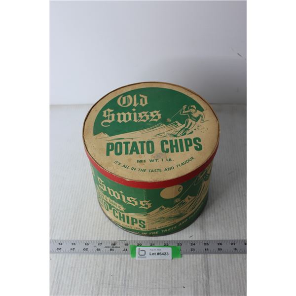 Cardboard Old Swiss Potato Chip Box