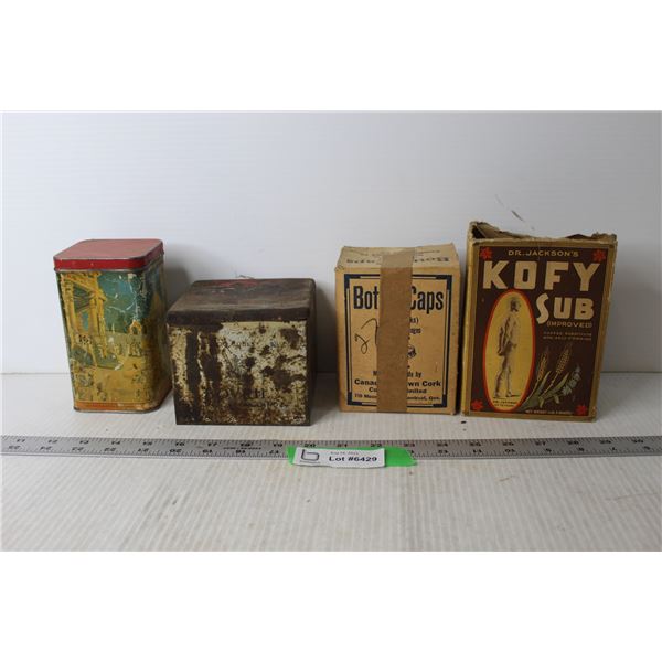 Vintage Tins and Boxes