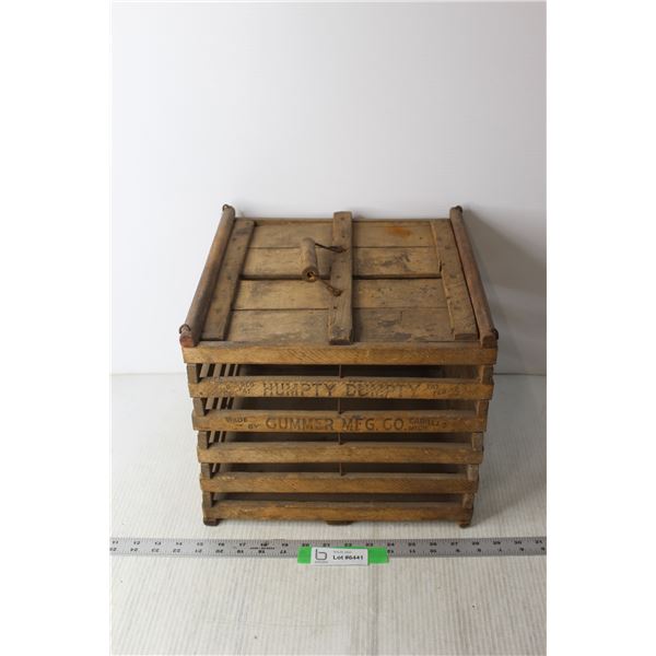 Wooden Egg Crate - Humpty Dumpty with Handle