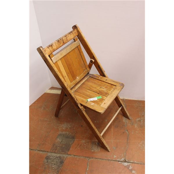 *Wooden Folding Chair