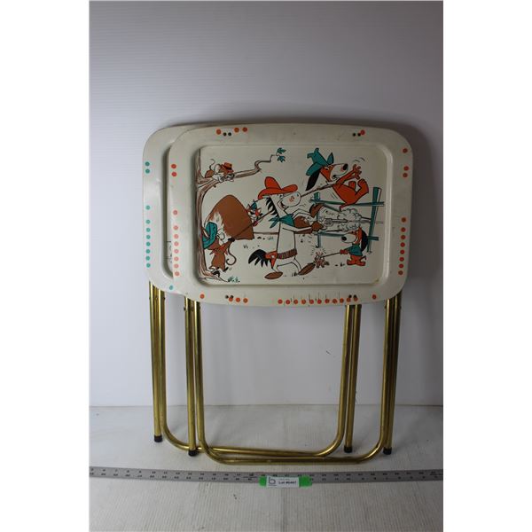 (2) Vintage Kids TV Show Dinner Trays