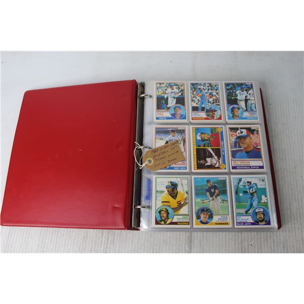 Binder of Topps Baseball Cards