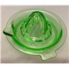 Image 4 : Uranium Glass/Depression Glass Juice Reemer - C. 1930s