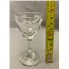 Image 2 : 1950s Acid Etched Stemmed Aperitif