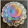Image 3 : (4) Federal Glass/Frosty White Carnival Glass "Petals" Small Plates (1960s)