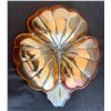 Image 3 : Jeanette Glass Marigold Carnival Glass "Clover Leaf" Candy Dish (1970s)