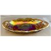 Image 1 : Indiana Glass Floragold Carnival Glass "Lily Ponds" Pickle Dish