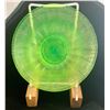 Image 1 : Northwood Uranium Glass/Stretch Glass Iridescent Dessert Plate