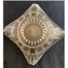 Image 5 : Imperial Glass Company Frosty White Carnival Glass "Frosted Block & Beads" Rare 4-Sides Up Dish (191