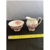 Image 1 : Tuscan Fine English Bone China HP Gold Glit Reg# C9739 Cream & Sugar Set (Rare)