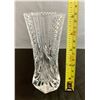 Image 2 : Royal 24% Lead Crystal D'Arques Diamond Cut Vase (Made in France)