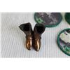 Image 2 : (6) Car Coasters in Tin, Mini Cowboy Boots