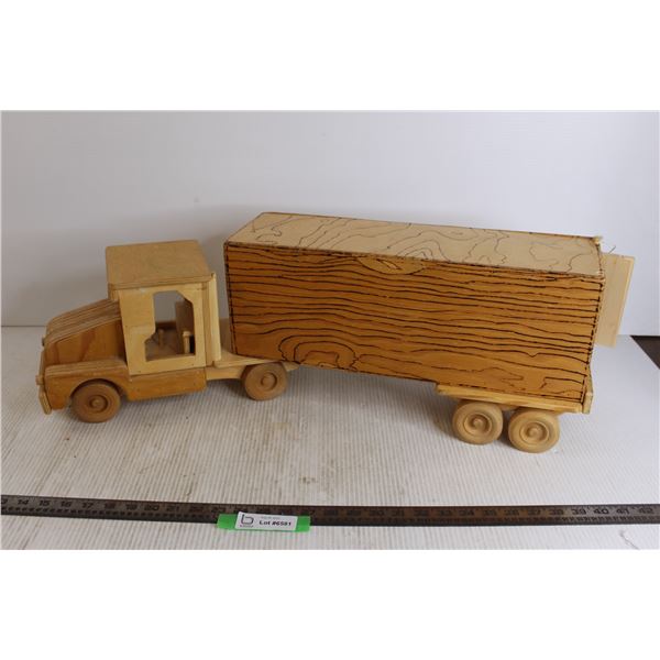 Wooden Toy Truck (Missing a Back Door)