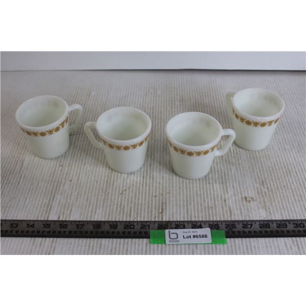 (4) Pyrex Mugs