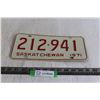 Image 1 : Saskatchewan License Plate - 1971