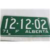 Image 3 : (2) Alberta License Plates - 1971