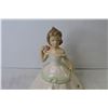 Image 2 : 1981 Vintage Ceramic Trinket Dish - Lady w/Rose Dress