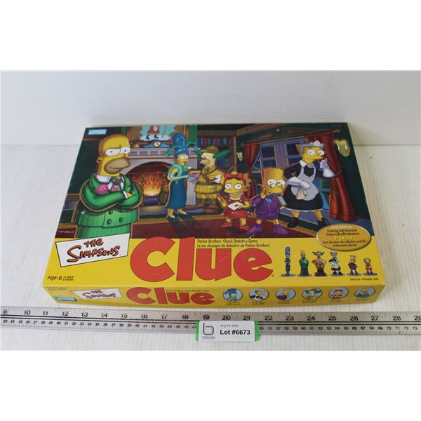 The Simpsons Clue Game Bodnarus Auctioneering