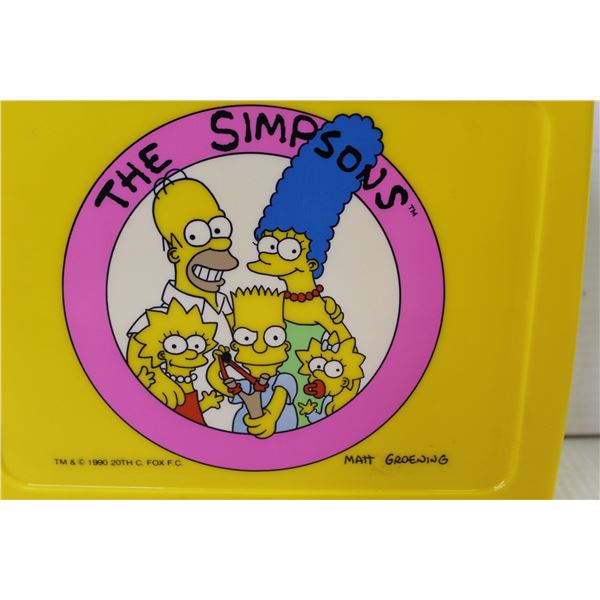 1990 Simpsons Lunch Box w/Thermos - Homer Figure - (looks in