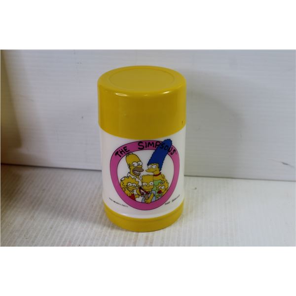 1990 Simpsons Lunch Box w/Thermos - Homer Figure - (looks in