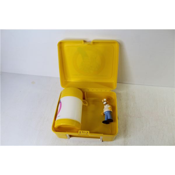 1990 Simpsons Lunch Box w/Thermos - Homer Figure - (looks in