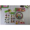 Image 3 : Lot of Simpson Items - Party Supplies - Stickers - Tin Pencil Box - Bottom - Key Chains - Misc. Item