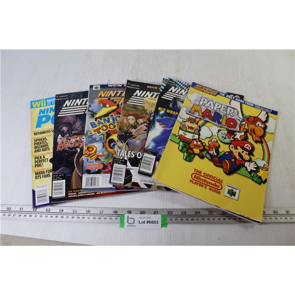 (6) Nintendo Power Magazines