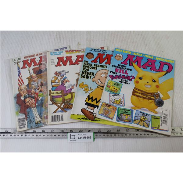 (4) Mad Magazines