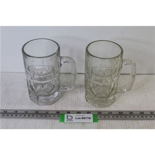 (2) A&W Glass Mugs