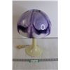 Image 1 : *Purple Marbled Plastic Mushroom Lamp - Works
