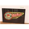 Image 1 : *Framed Red-Head Gasoline Motor Oil Neon Sign Pastel Rendition - 36" x 24"