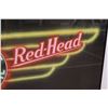 Image 3 : *Framed Red-Head Gasoline Motor Oil Neon Sign Pastel Rendition - 36" x 24"