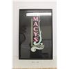 Image 1 : *Framed Pastel Rendition of Macy's Neon Sign - Made in Calgary  - 25" x 37"