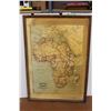 Image 1 : *Early 1900 Textured African Relief School Map - 34" x 48"