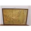 Image 1 : *Early 1900 Textured Asian Relief School Map - 34" x 48"
