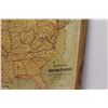 Image 2 : *Early 1900 Textured United States Relief School Map - 34" x 48"