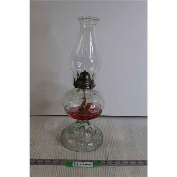 Oil Lamp with Pink Oil