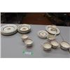 Image 1 : 26-Pc. Dinnerware Set - Teacups, Plates, Bowls, etc.