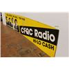 Image 1 : *2-Pc CQFC Radio Double-Sided Vintage Bus Sign 140" x 30"