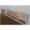 Image 2 : *2-Pc CQFC Radio Double-Sided Vintage Bus Sign 140" x 30"