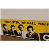 Image 2 : *Mismatched 2-Pc Sign -- CQFC Radio Double-Sided Vintage Bus Sign 140" x 30"