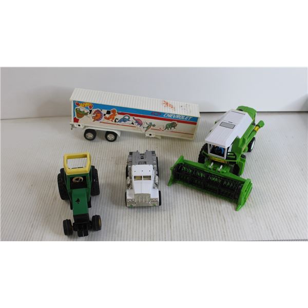 (4) Trucks and Farm Equipment Toys