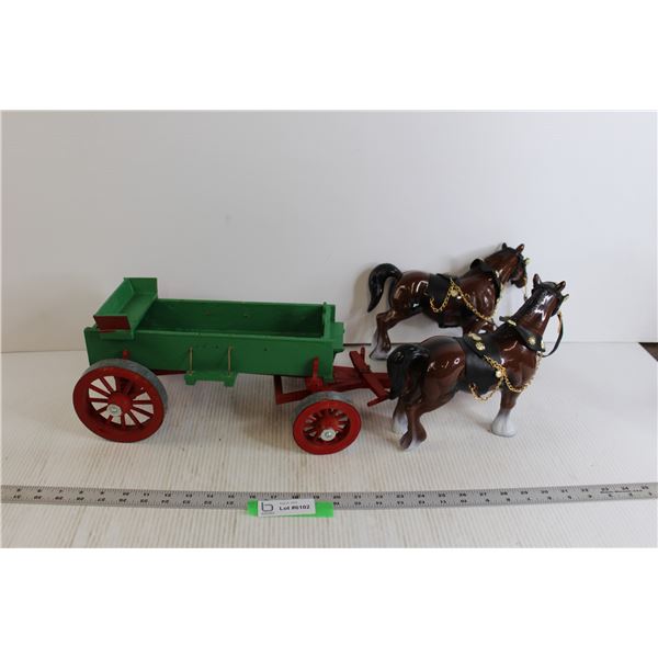 Folk Cart with Horse-Drawn Wagon