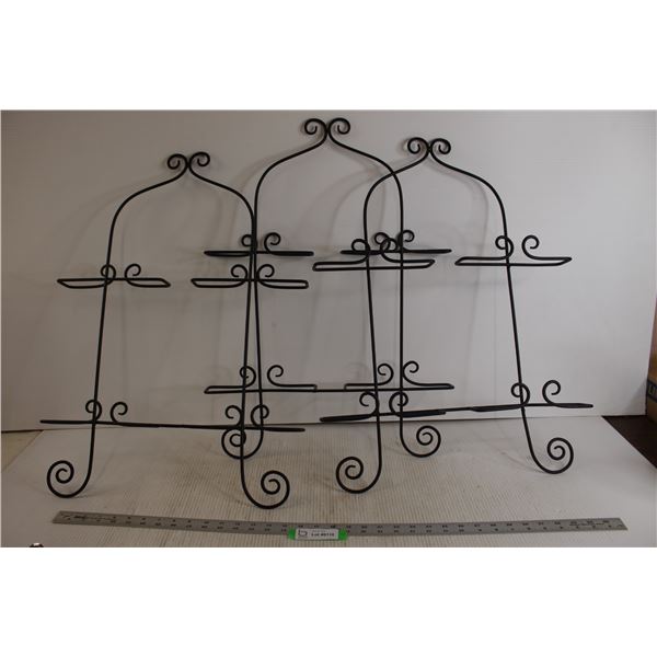 (3) Wire Plate Racks