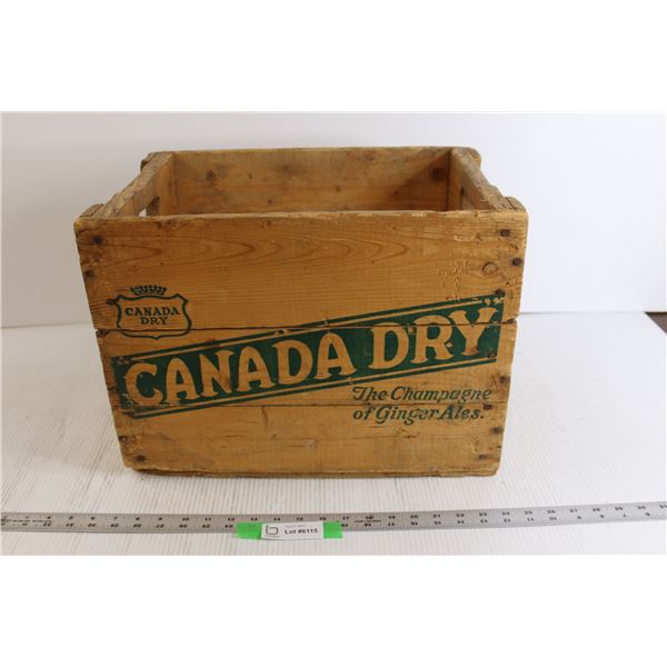 Canada Dry Wooden Crate