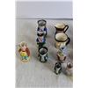 Image 2 : Assorted Miniature Toby Mugs/Pitchers, (3) Shot Glasses