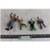 Image 1 : (4) Toy Figurines (From McDonald's, Burger King; The Green Lantern), John Cena Wrestler Figurine